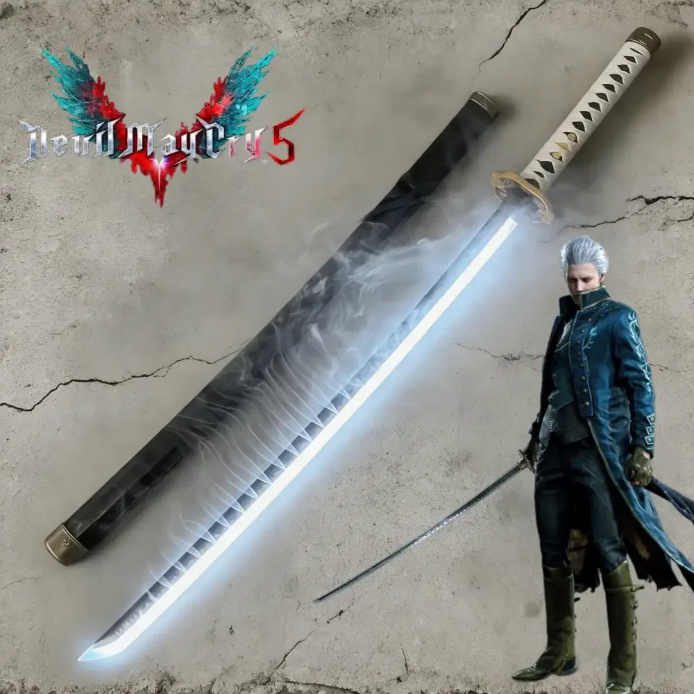 Катана Вергилия из Devil May Cry 5 с LED-эффектом