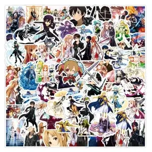 Стикеры Sword Art Online с Кирито и Асуной