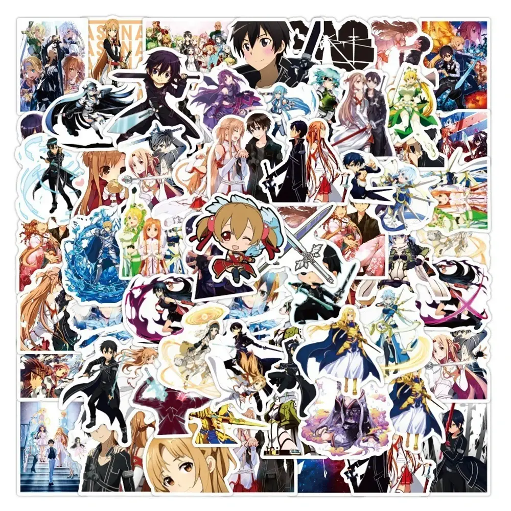 Стикеры Sword Art Online с Кирито и Асуной