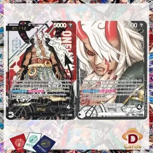 Коллекционная голографическая карта One Piece TCG с персонажами (Иму, Энел, Тич, Нами, Ямато и др.)