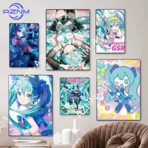 Настенный постер с Hatsune Miku