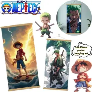 Постер One Piece с Луффи, Зоро и Нами