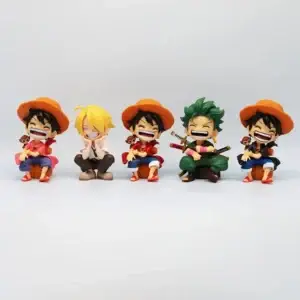 Плюшевая игрушка по аниме «Ван-Пис» — 13cm Action Figures Q-version Ace Doll Model GK