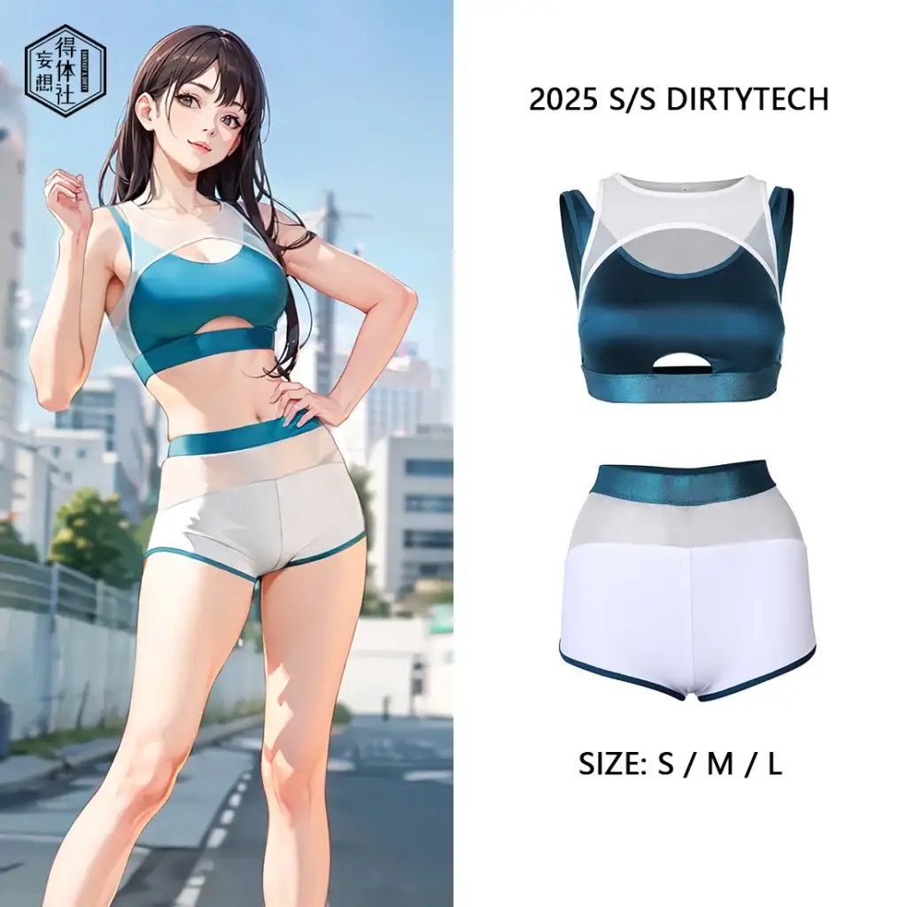 Товар для косплея по аниме «Атака титанов» — Japanese Summer DirtyTech Swimsuit Sport Ultra Short
