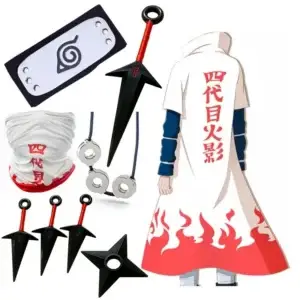 Косплей-костюм по аниме «Наруто» — 4Th Uzumaki Adult Kids Cloak Cape Halloween