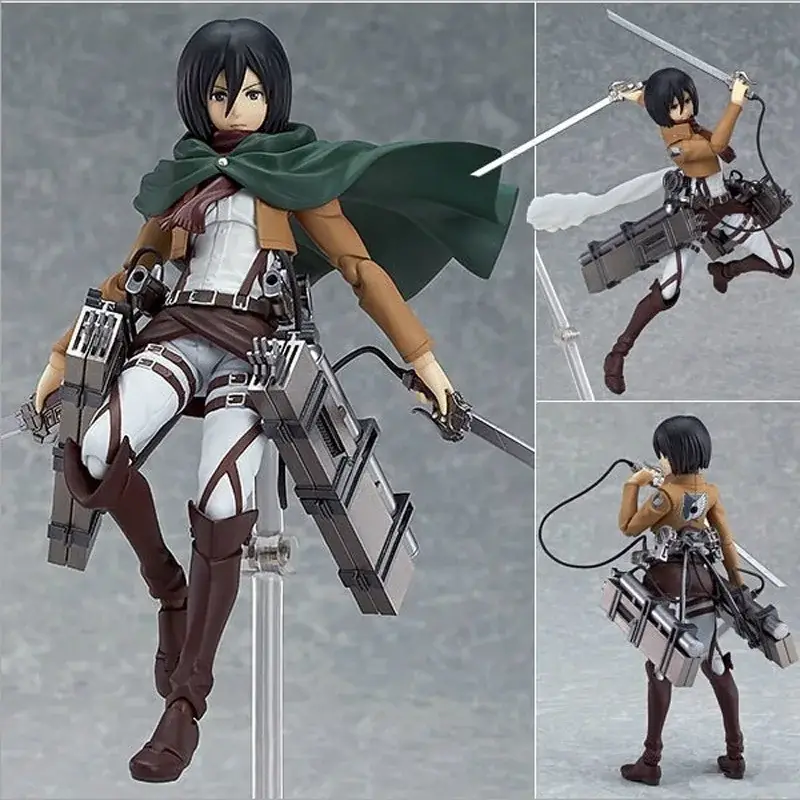Фигурка «Атака титанов» — Eren Mikasa Ackerman Levi Rivaille Figma 203 207 213