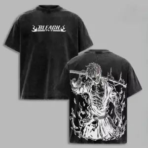 Футболка «Блич» — Japanese T-shirt Men Women Clothing Kurosaki Ichigo