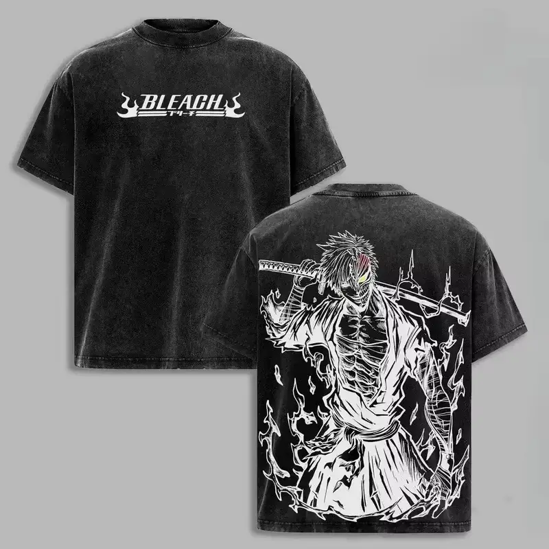 Футболка «Блич» — Japanese T-shirt Men Women Clothing Kurosaki Ichigo