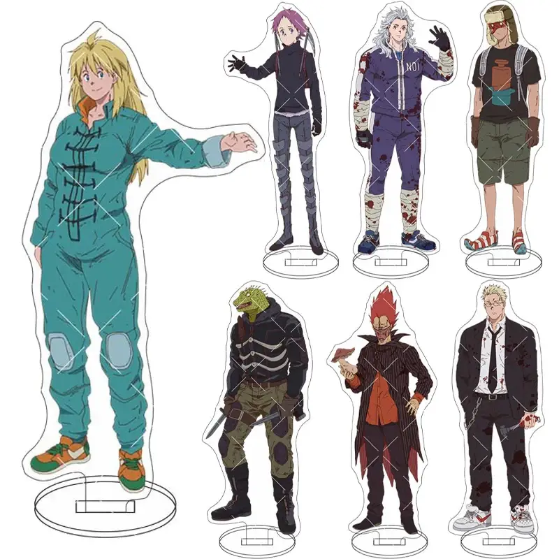 Акриловый стенд «Дорохедоро» — 16CM Season 2 Figure Caiman Nikaidou Kemur Fujita