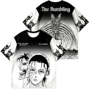 Футболка «Атака титанов» — 2026 Attack on Titan Eren Jersey, Japanese Style