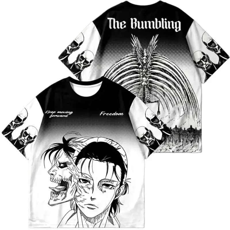 Футболка «Атака титанов» — 2026 Attack on Titan Eren Jersey, Japanese Style