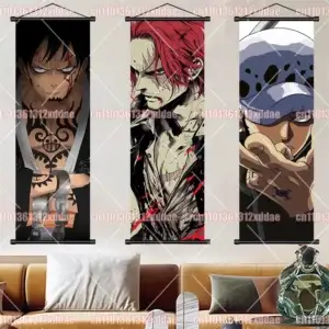 Постер «Ван-Пис» — Scroll Painting Luffy Zoro Sanji Chopper Trafalgar