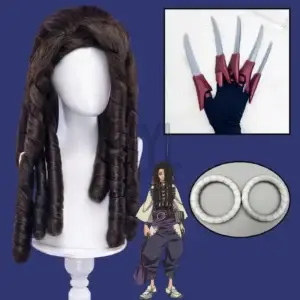 Парик для косплея «Гатиакута» — Jabber Wonger Wig Black Long Synthetic Hair Bracelet