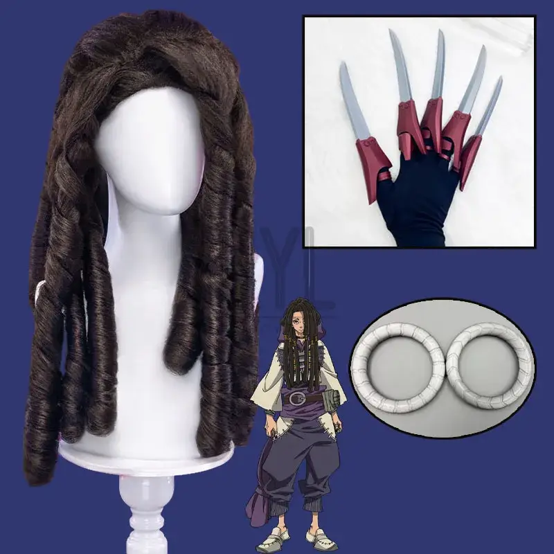 Парик для косплея «Гатиакута» — Jabber Wonger Wig Black Long Synthetic Hair Bracelet