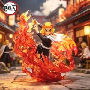Фигурка «Клинок, рассекающий демонов» — 18cm Figure Rengoku Kyoujurou Action Figures Pvc