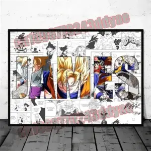 Постер «Драконий жемчуг» — Personalized Customized DIY Name Picture Goku Vegeta