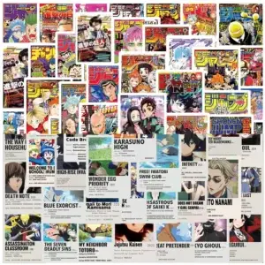 Постер «Магическая битва» — 50/100pcs Mix Attack on Titan Poster Stickers