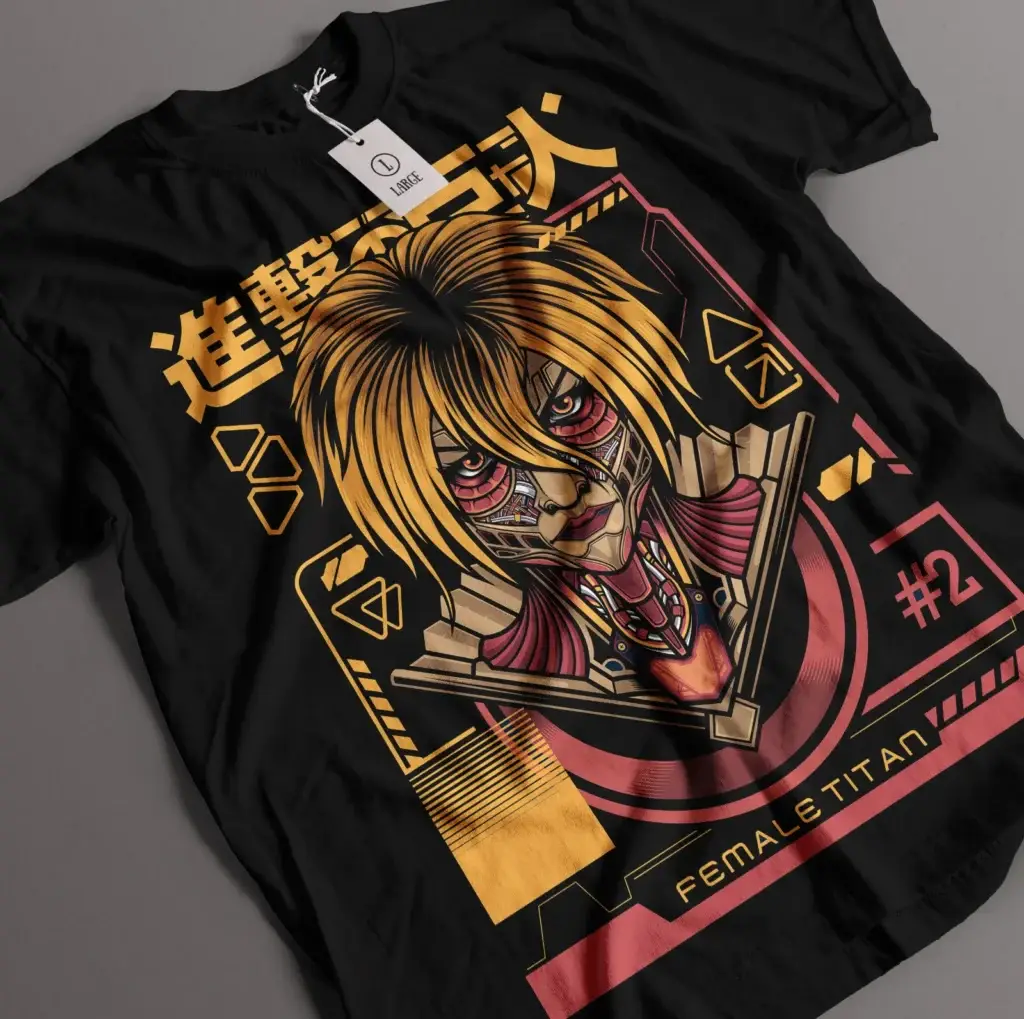 Футболка «Атака титанов» — Female Attack On Titan Shirt No Tshirt AOT Tee
