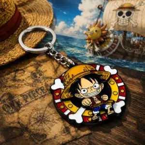 Брелок «Ван-Пис» — Keychain 5cm Metal Rotating Luffy Zoro Ace Gear 5