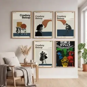 Постер «Ковбой Бибоп» — Whitepaper Poster Self-adhesive Art Waterproof Paper