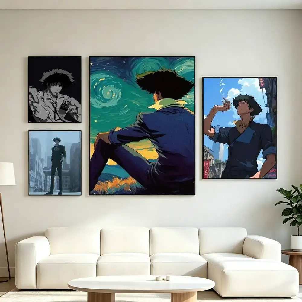 Постер «Ковбой Бибоп» — Spike Spiegel Poster Dorm Living Room Aesthetic Wall