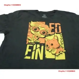 Футболка «Ковбой Бибоп» — Pop T Shirt Ed Ein Black Size XL vintage Washed