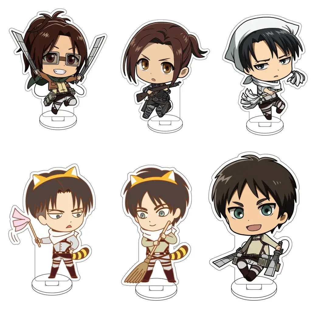 Фигурка «Атака титанов» — 10CM Attack on Titan Eren Jaeger Hange Zoë Mikasa
