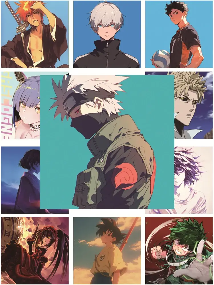 Наклейки «Наруто» — Hatake Kakashi Son Goku heat transfer stickers