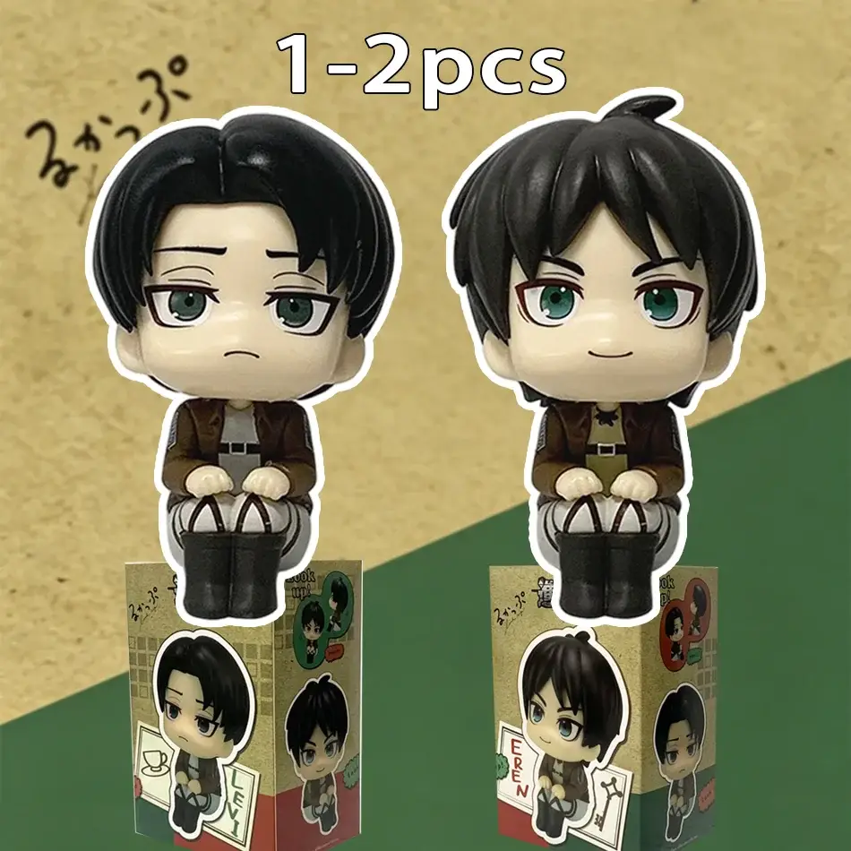 Фигурка «Атака титанов» — 1-2pcs Attack on Titan Figure Eren Jaeger Captain