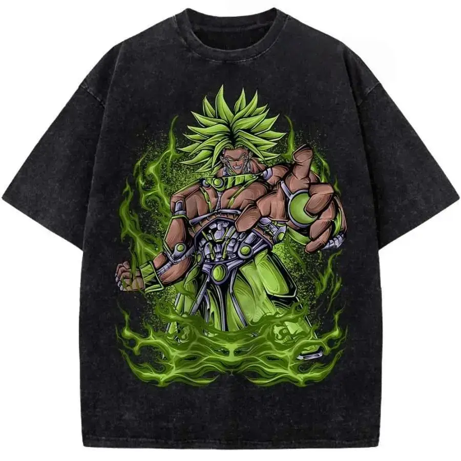 Футболка «Драконий жемчуг» — Summer 2026 Brolli Gorilla Retro Washed Cotton Loose