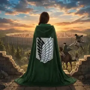 Худи «Атака титанов» — Attack on Titan Hoodie Cloak No Pajamas Blanket