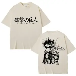 Футболка «Атака титанов» — Attack on Titan Harajuku T Shirts Vintage Eren