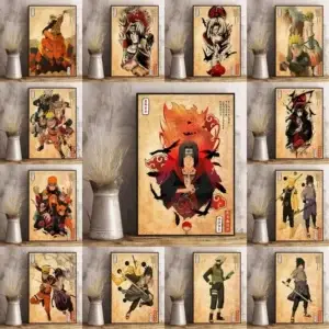 Постер «Наруто» — Japanese Poster Retro Art Prints Home Living Room