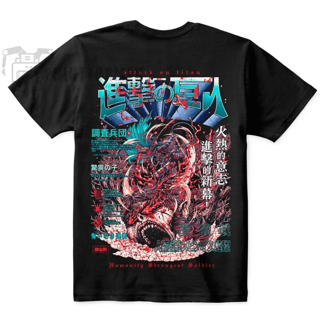 Футболка «Атака титанов» — Attack On Titan Eren Rumbling No Tshirt T-Shirt Soft