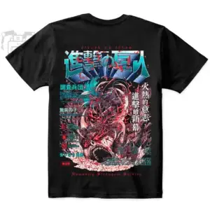 Футболка «Атака титанов» — Attack On Titan Eren Rumbling No Tshirt T-Shirt Soft