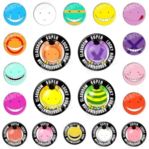 Значок «Класс убийц» — 58mm Korosensei‌ Koro-sensei Badge Pin SPTE Tinplate