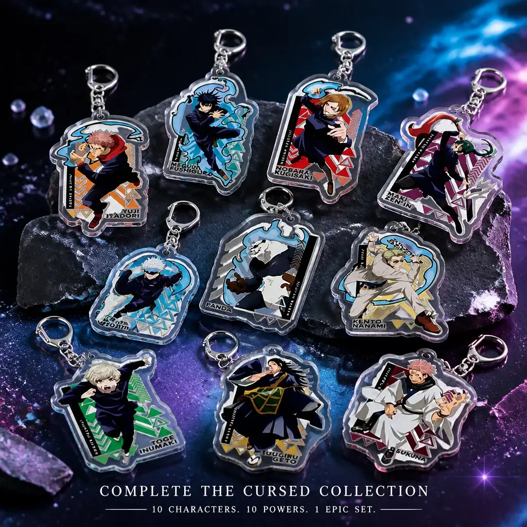 Брелок «Магическая битва» — Acrylic Keychain Yuji Itadori Megumi Fushiguro