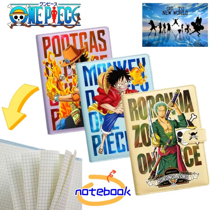 Блокнот «Ван-Пис» — Roronoa Zoro Monkey·D·Luffy Sanji personalized