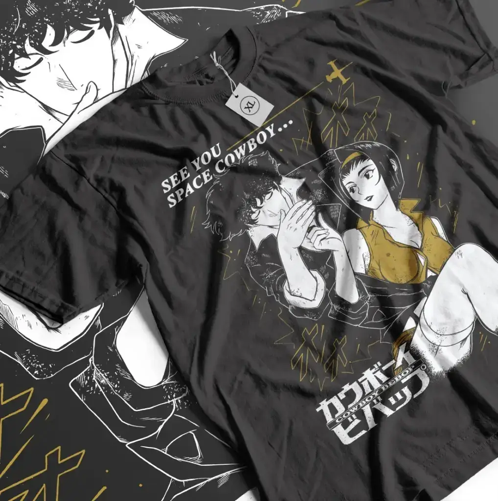 Футболка «Ковбой Бибоп» — T-Shirt Edward Tee Judy Spike Spiegel shirt Faye