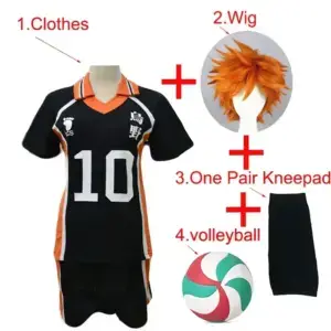 Товар для косплея «Волейбол!! 3» — Haikyuu Hinata Shoyo Kostuum Nr. 10 Volleybal Korte